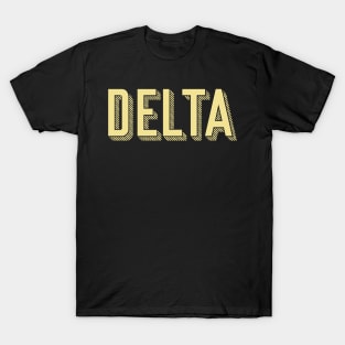 Yellow Delta Sunshine Letter T-Shirt
